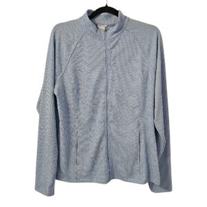 Blue Sigrid Olsen Women's Zip Up Sweater